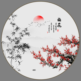 国画梅花
