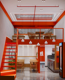 面馆餐厅效果图