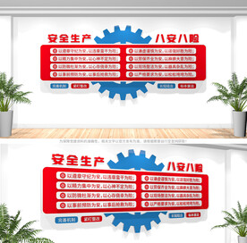 安全生产八安八险文化墙