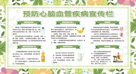 预防心脑血管疾病宣传栏