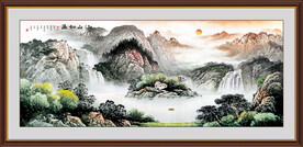 巨幅山水画