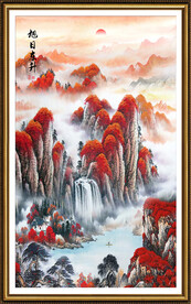 鸿运当头国画