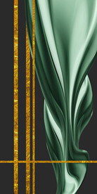 抽象立体流线飘带轻奢玄关