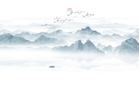 水墨山水画