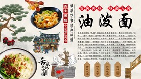 油泼面背景墙