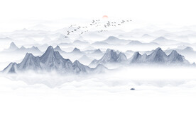 水墨山水图