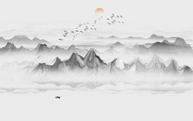 水墨山水图