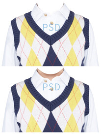 小女孩证件照衣服素材psd