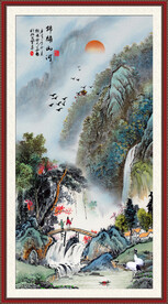  国画山水 