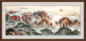山水画素材装饰画