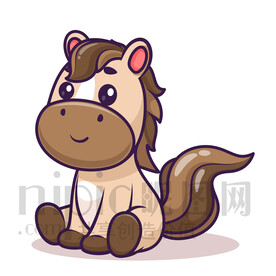 可爱卡通小马