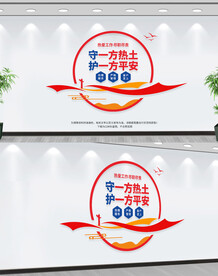 保安公司文化墙