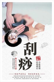 中医刮痧海报