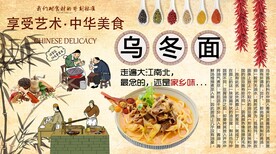 乌冬面背景墙