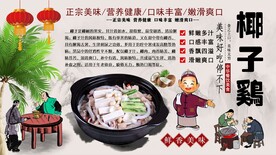 椰子鸡背景墙