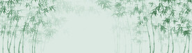 新中式水墨竹子背景墙