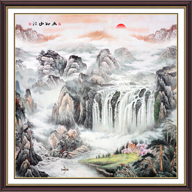国画山水图