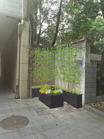 拐角摆花效果图