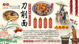 刀削面背景墙