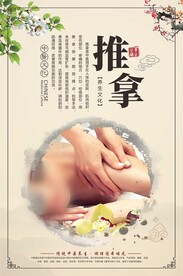 中医推拿按摩挂画