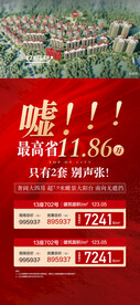 周末特价最高优惠红金热销海报