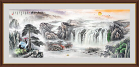 中堂山水画