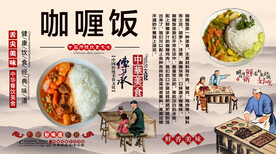 咖喱饭背景墙