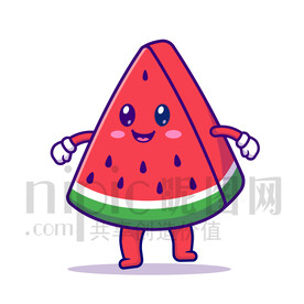 可爱卡通西瓜