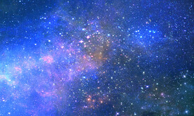 蓝色星空图