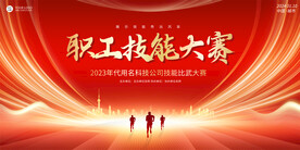 职工技能大赛展板