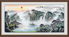 聚宝盆风水画