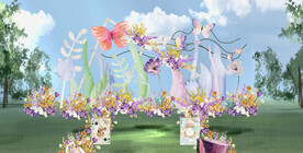 爱丽丝婚礼户外舞台效果图图片