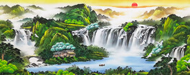 客厅山水画办公室装饰画