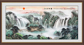聚宝盆风水画