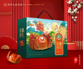 大闸蟹包装 螃蟹礼盒