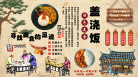 盖浇饭背景墙