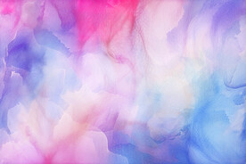 紫色水彩水墨画背景