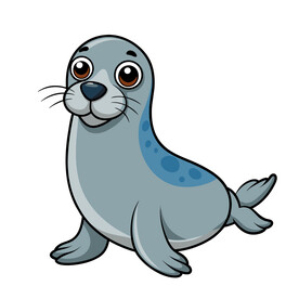 矢量动物海洋生物海豹