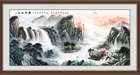 聚宝盆风水画
