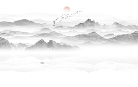 山水水墨画