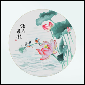 国画荷花