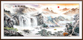 中堂山水画