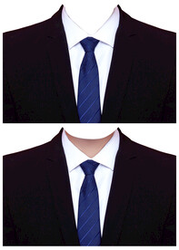 男人西装蓝领带psd