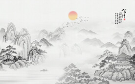 国画山水画