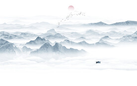 山水水墨画