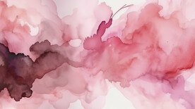 红色水彩水墨背景