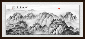 泰山山水画五岳独尊