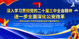 深入学习贯彻二十届全会精神展板