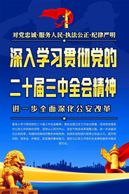 学习二十届三中全会公报海报