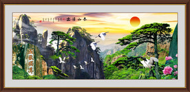 泰山风景画